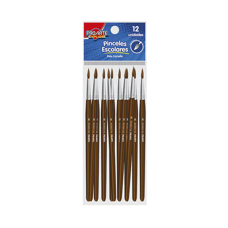Pincel Escolar Proarte Pelo Camello 8 1