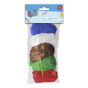 Set Lana 5 Colores Basicos Surtidos Art&Craft