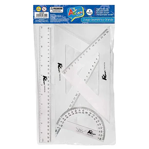 Set Geometria Grande 30 Cms 4 Pcs Art & Craf
