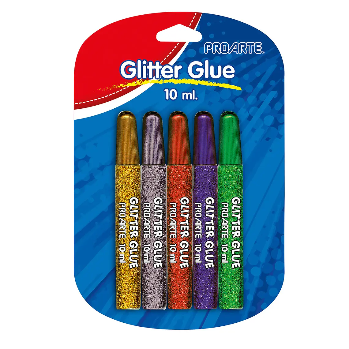 Bli.Glitter Glue Proarte 5 Colores 10Ml L 1