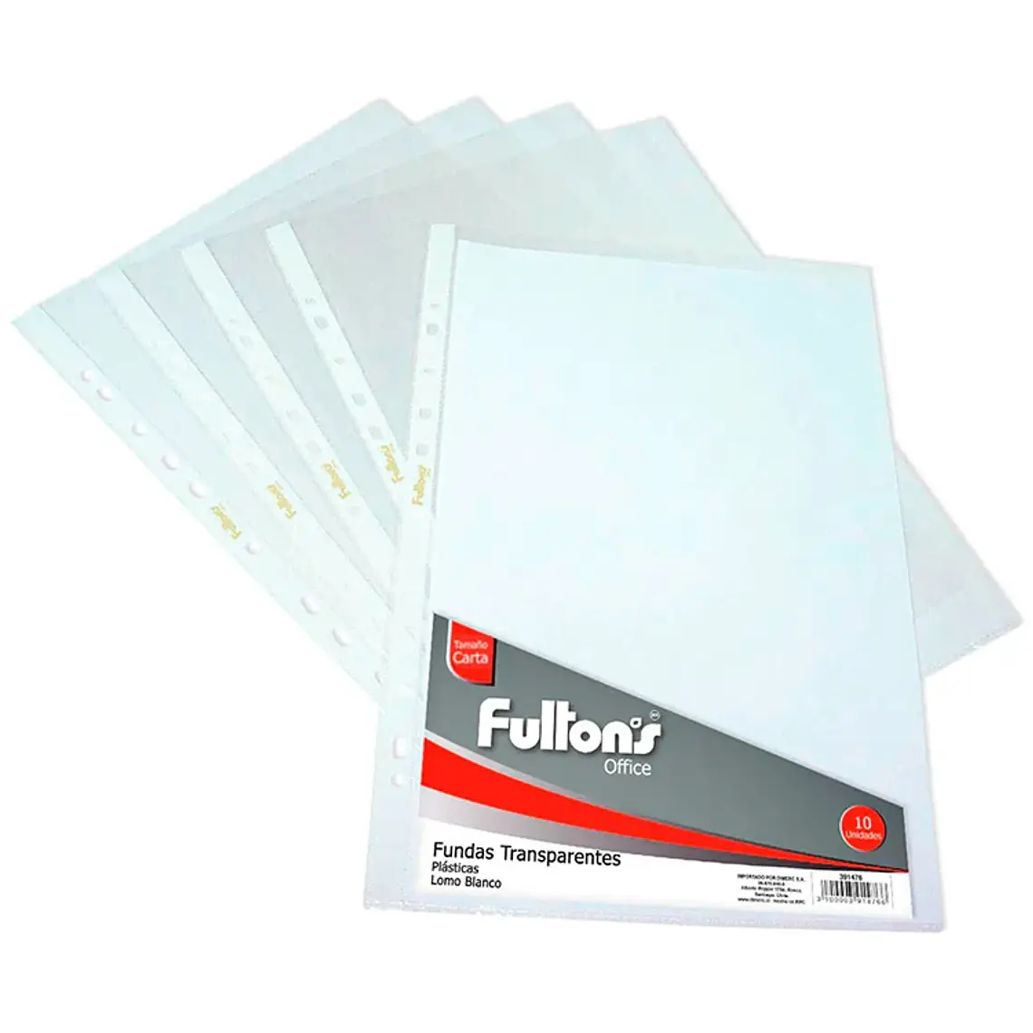 Funda P/Archivo Pp Cta Blanco 10Un Fultons 1