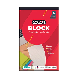 Block Colon Oficio Comp. Bo-30/80