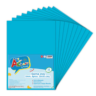 Goma Eva 20 X 30 Cm 10 Hjs Celeste Art & Craf