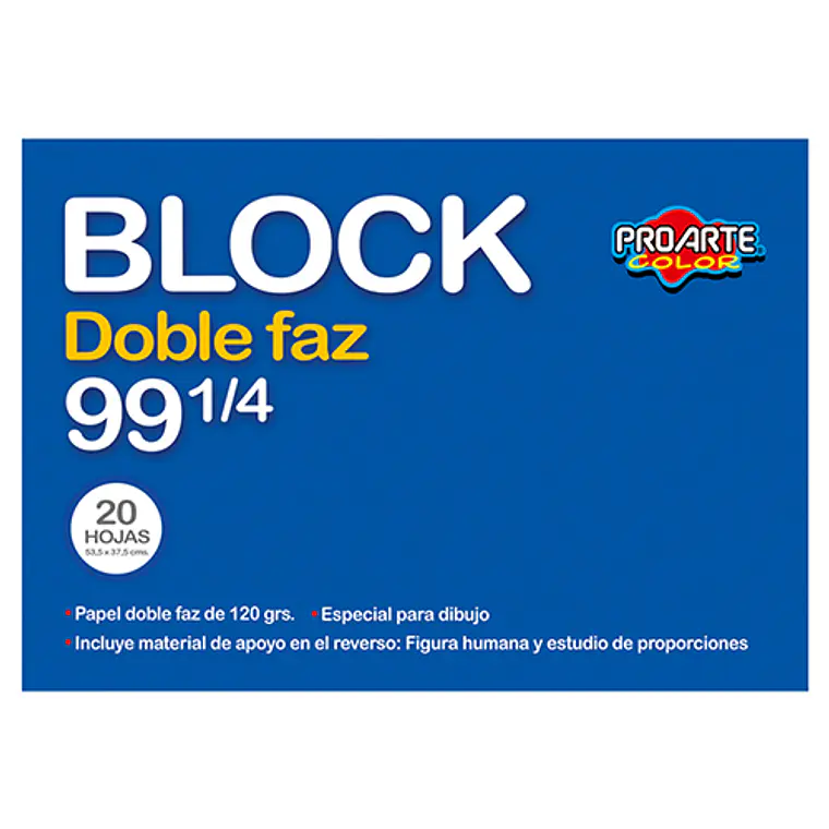 Block Proarte Medio N° 99 1/4 D/Fz 20Hj 53,5X37,5 Proarte 1
