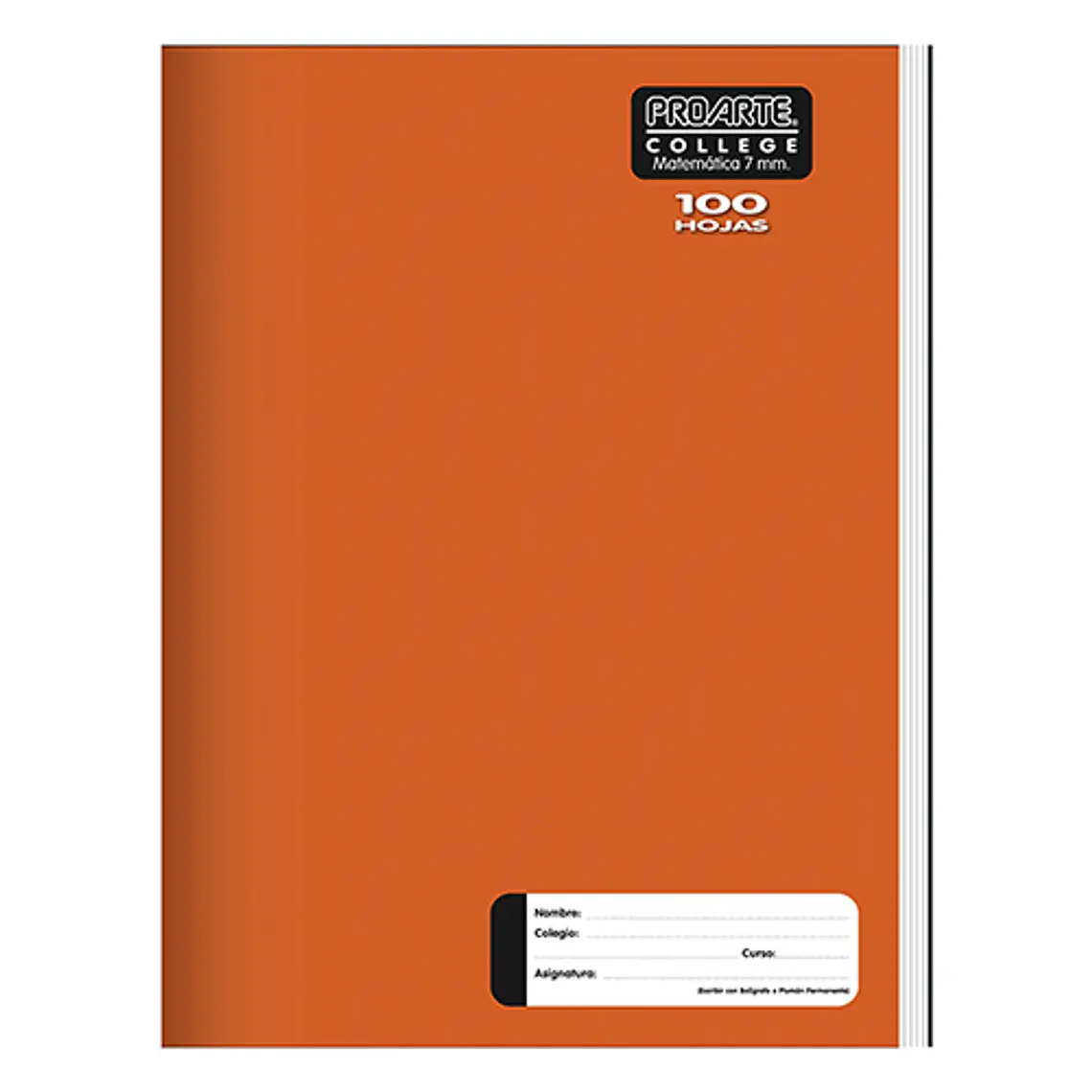 Cuad.Proarte College Liso 100 Hj 7Mm 1