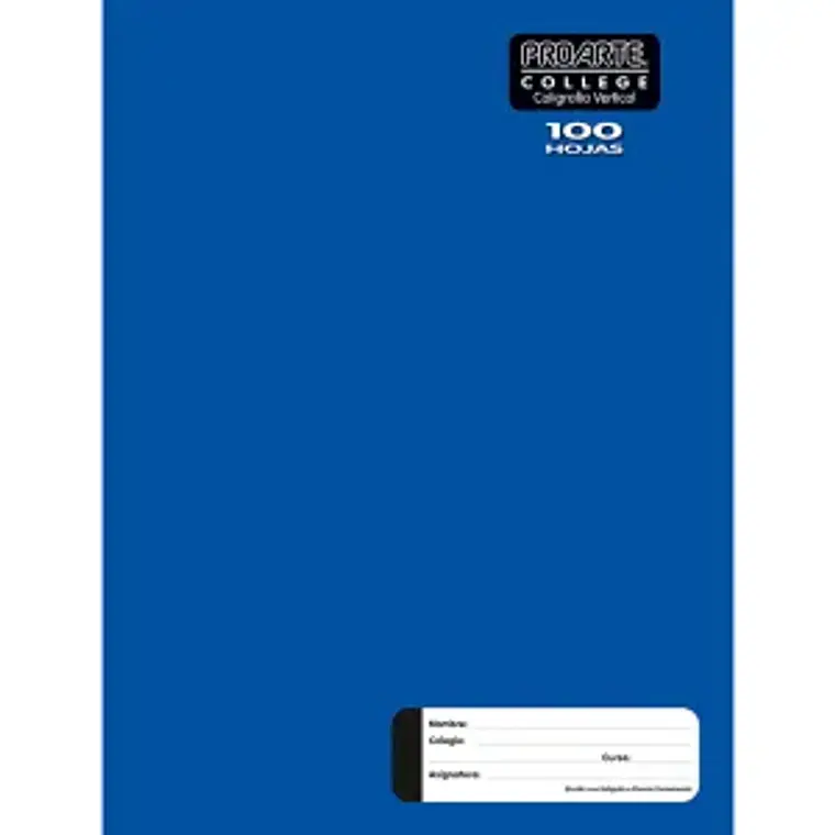 Cuaderno College Proarte Liso 100 Hj Cal. Vertical 1