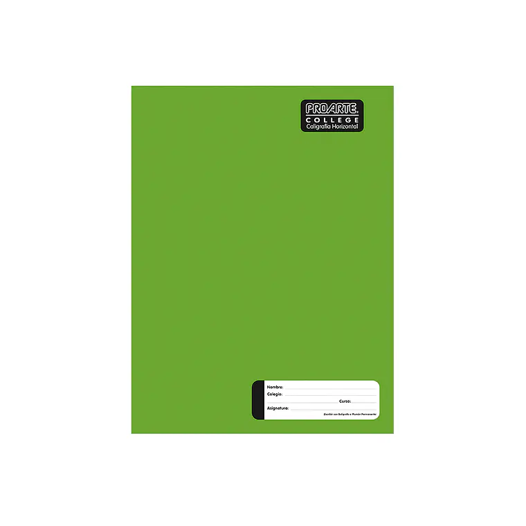 Cuaderno Liso Proarte College 80Hjas Caligraf Horizontal 1