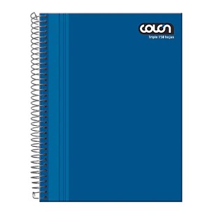 Cuaderno Universitario Colon Triple Liso Mat. 7Mm. 150 Hjs.