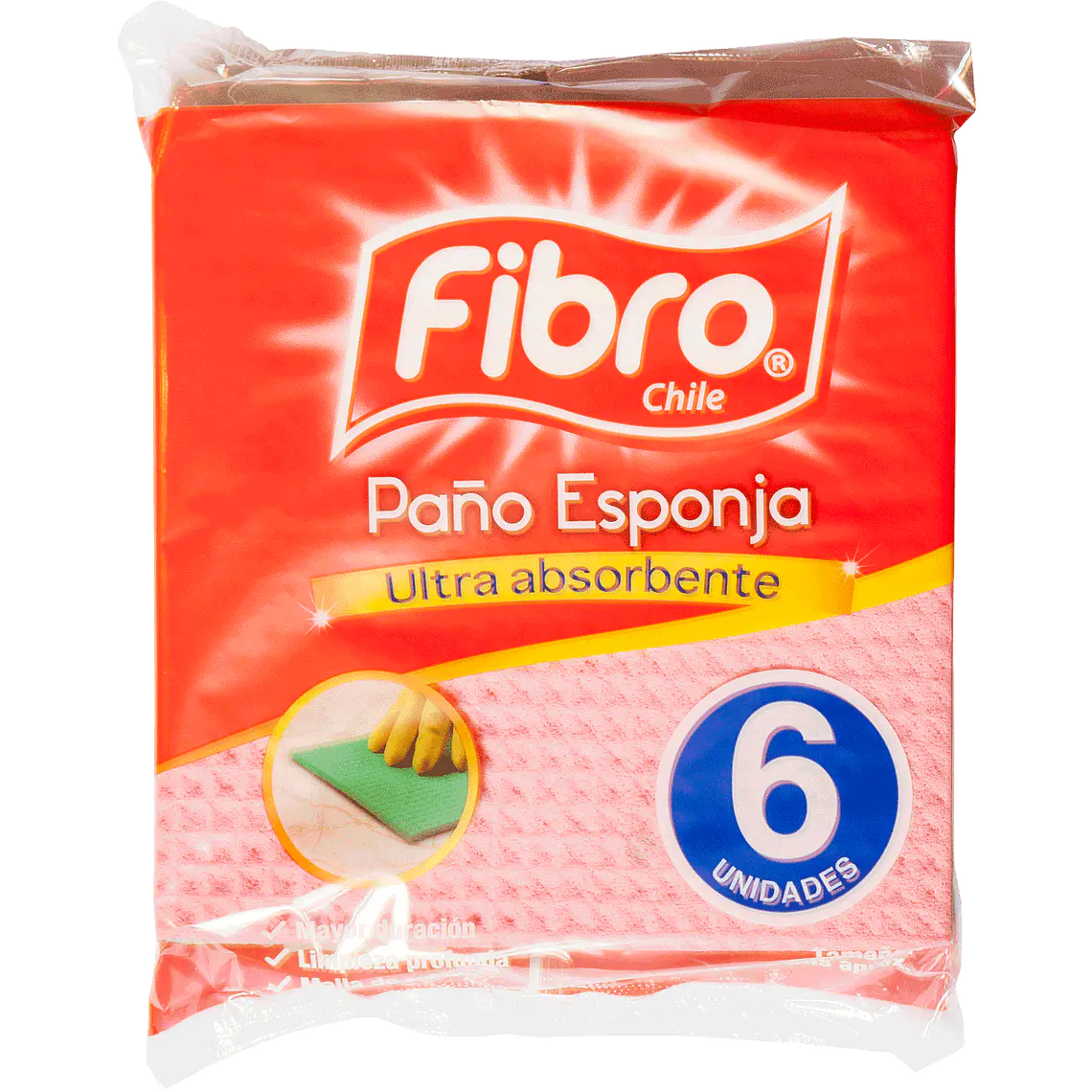PAÑO ESPONJA 6 UNID FIBRO 1