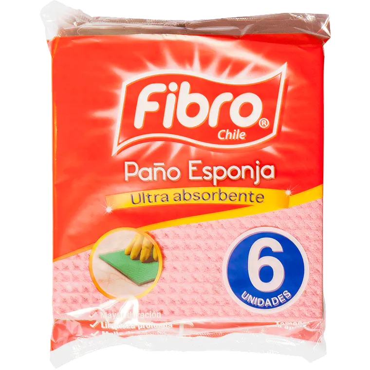 PAÑO ESPONJA 6 UNID FIBRO 1