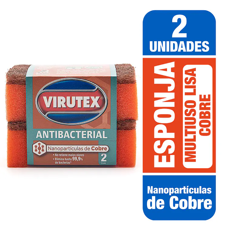 ESPONJA LISA COBRE X 2 CREATIVA VTX 1