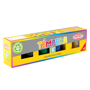 Estuche Tempera Artel 6 Col 15 Ml