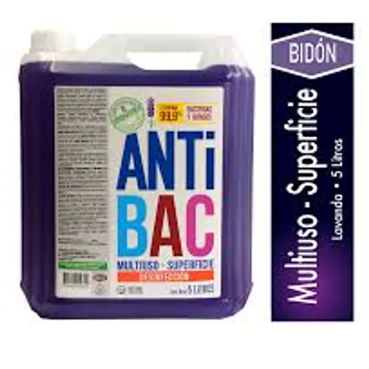 LIMPIAPISO ANTIBAC MULTIUSO DESINFECTANTE BIDON 5 LTS 1