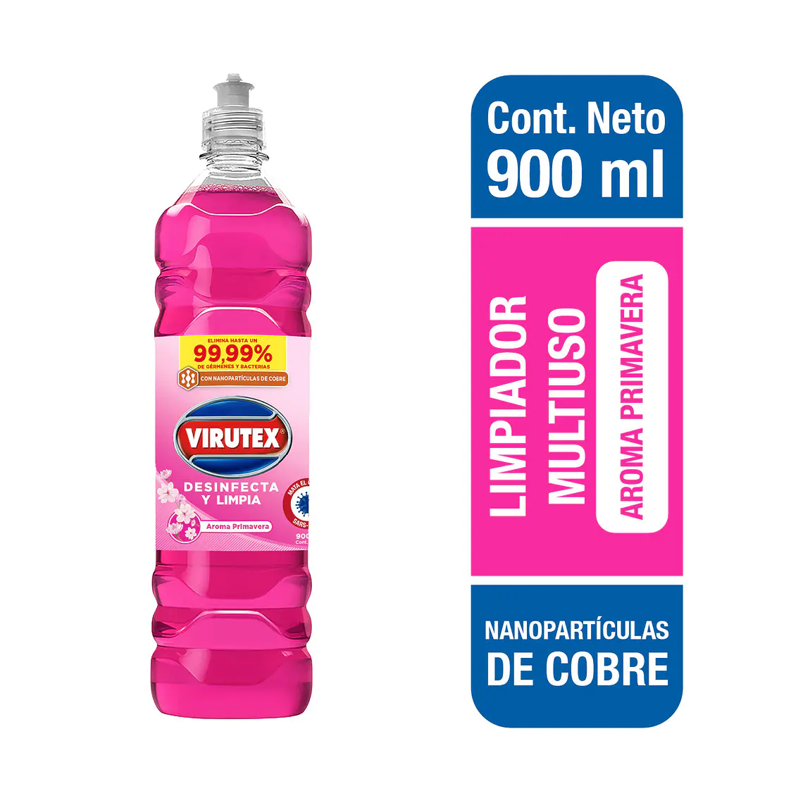 LIMPIADOR DESINFECTANTE 900CC PRIMAVERA VIRUTEX 1