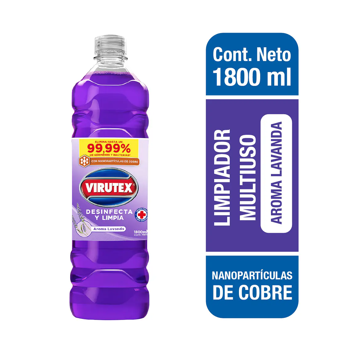 LIMPIADOR DESINFECT SUP LAVANDA 1800 - VIRUTEX 1