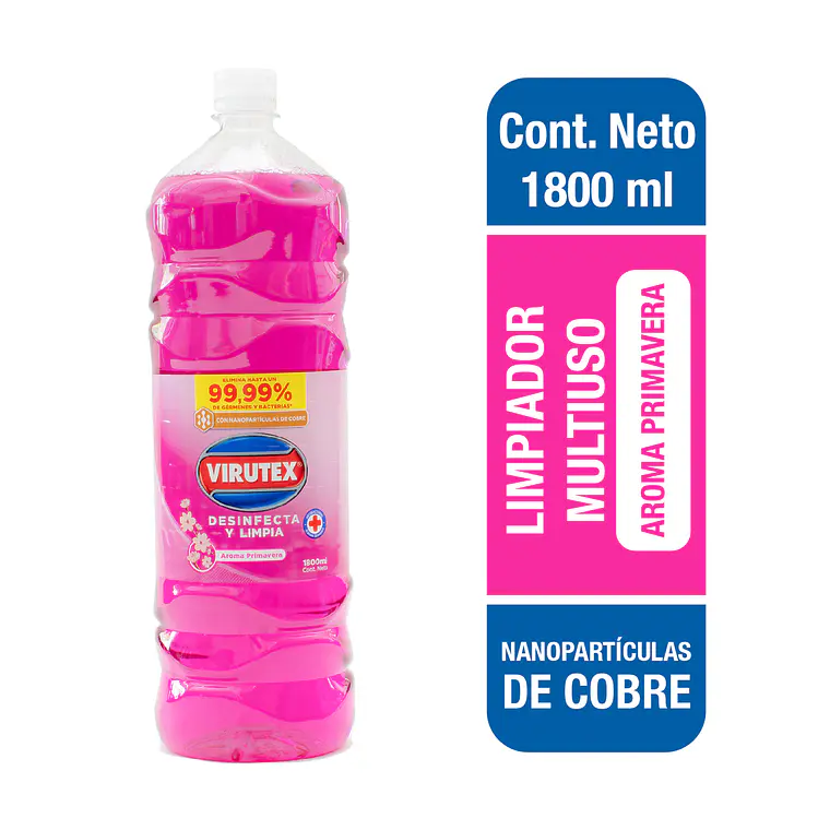 LIMPIADOR DESINFECT SUP PRIMAVERA 1800 - VIRUTEX 1