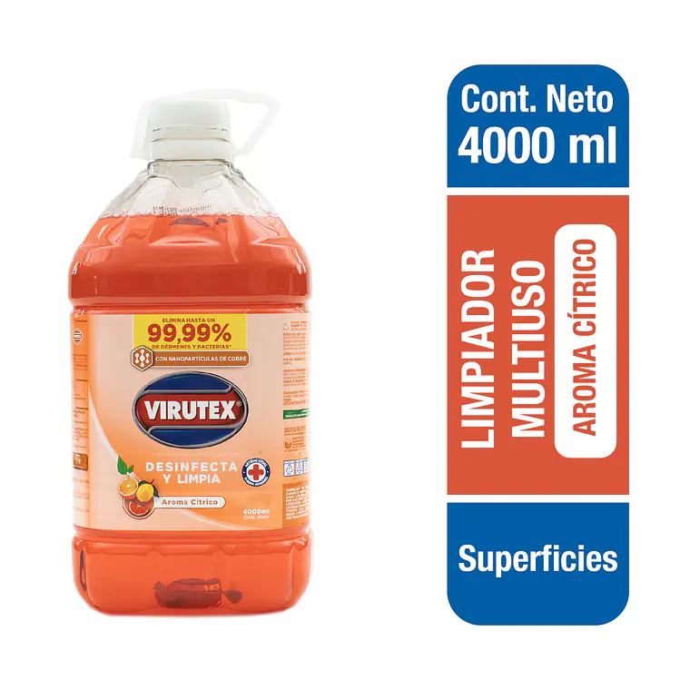LIMPIADOR DESINFEC SUP CITRICO 4000 CC - VTX 1