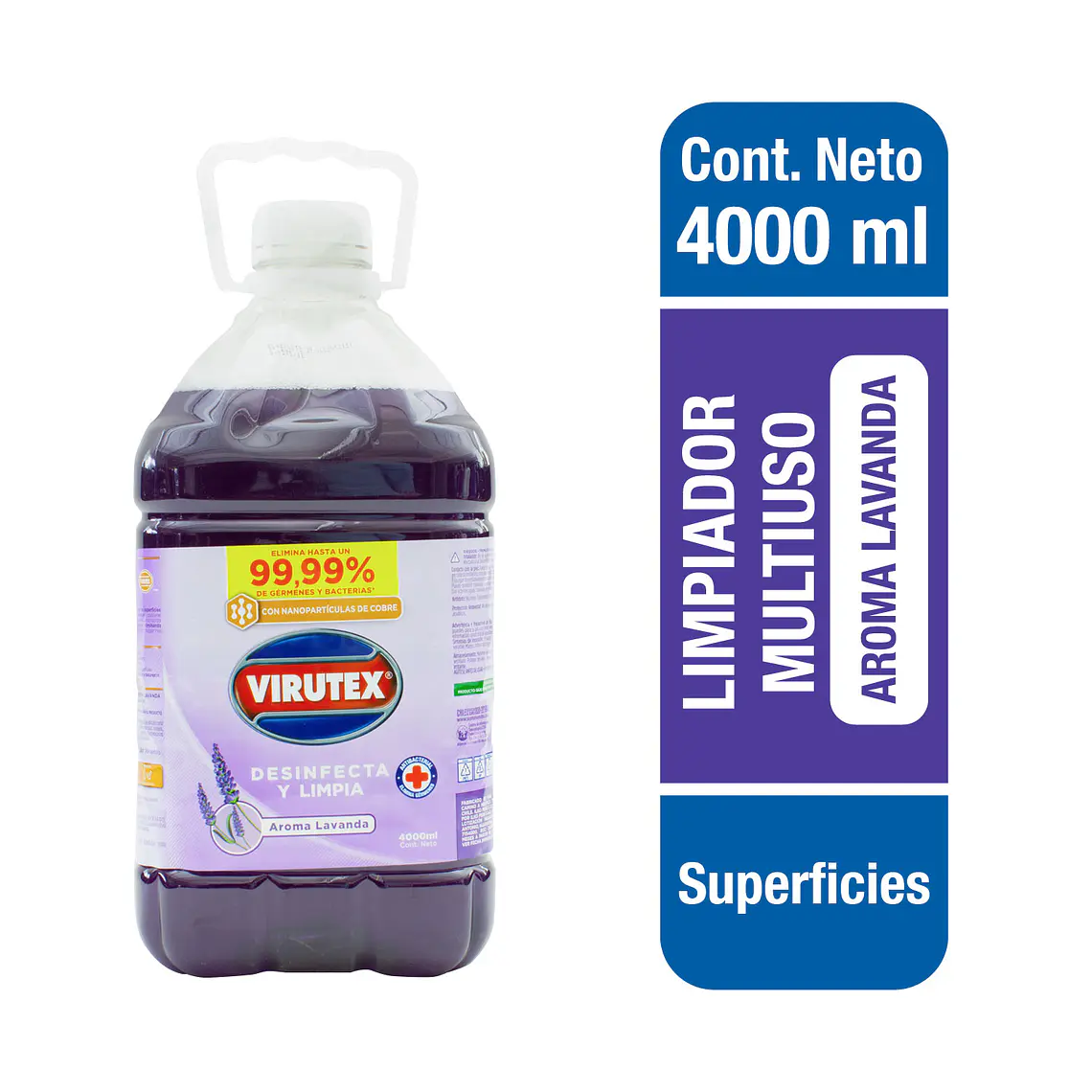 LIMPIADOR DESINFEC SUP LAVANDA 4000 CC - VTX 1