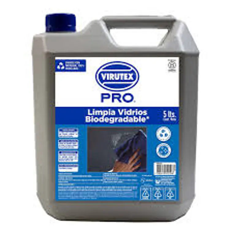 LIMPIA VIDRIOS BIODEGRADABLE 5 LITROS FIBRO PRO 1