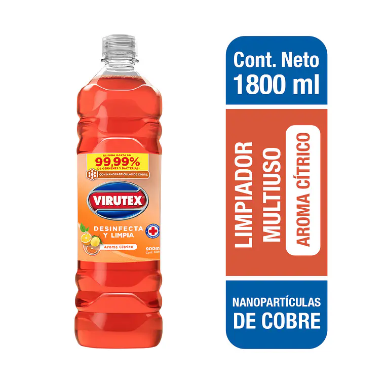LIMPIADOR DESINFECT SUP CITURS 1800 - VIRUTEX 1