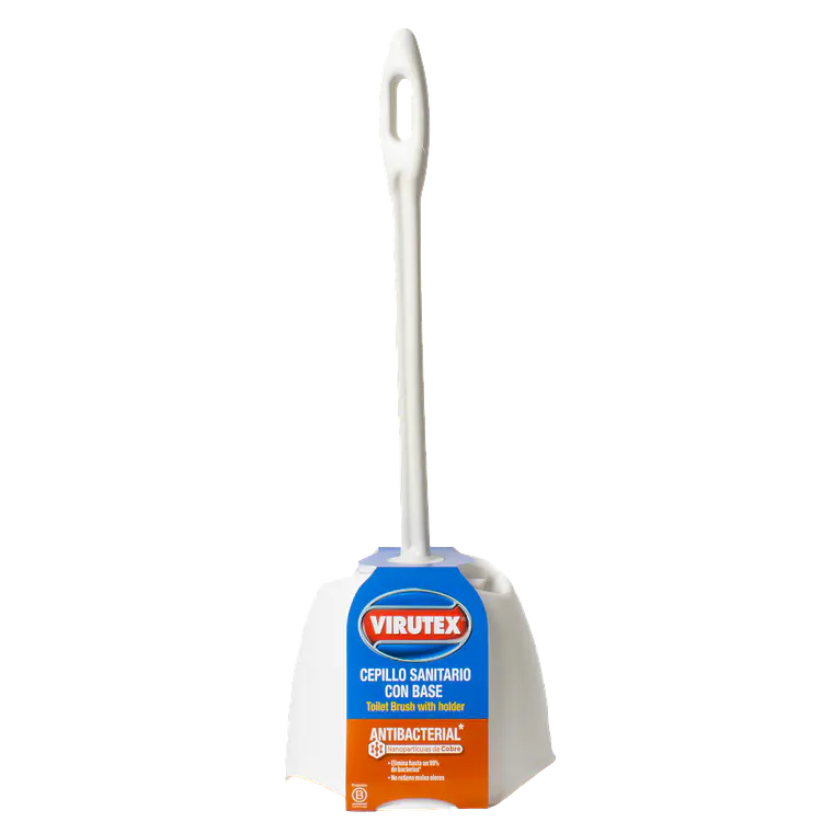 ESCOBILLA LIMPIA SANITARIO C/BASE Y CEPILLO - VIRUTEX 1