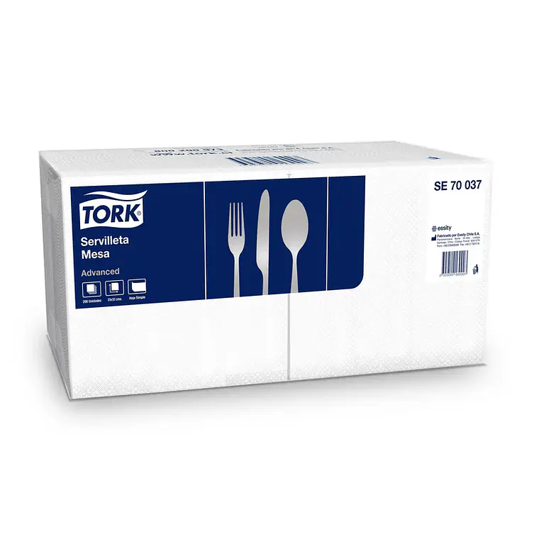 TORK ADVANCED SERVILLETA MESA ACOLCHADA 200 X1 PAQ 1