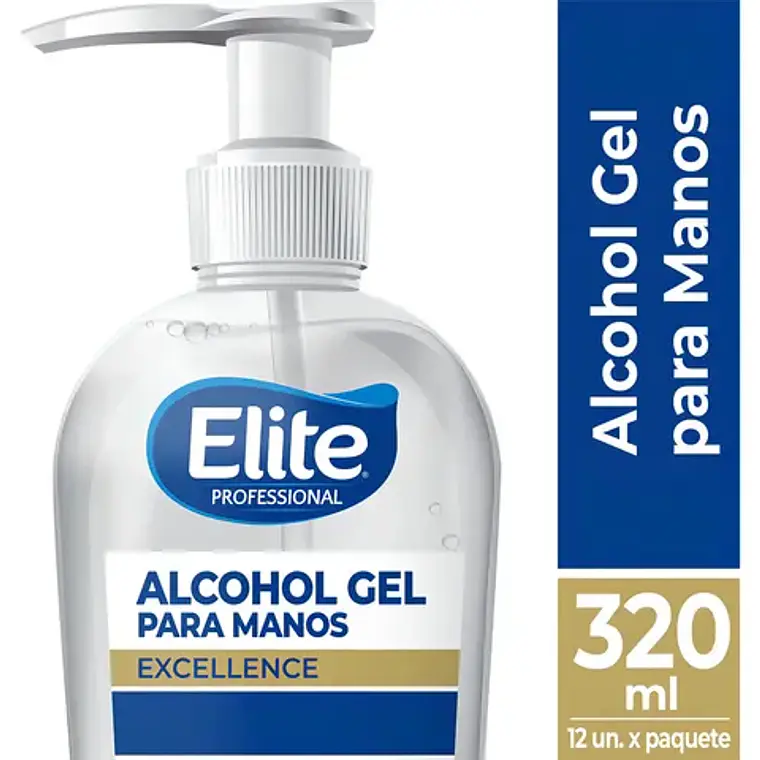 ALCOHOL GEL PARA MANOS ELITE PROFESSIONAL 320 ML 1