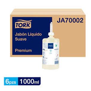 TORK JABON LIQUIDO SUAVE 1000 ML CAJA 6 UNID