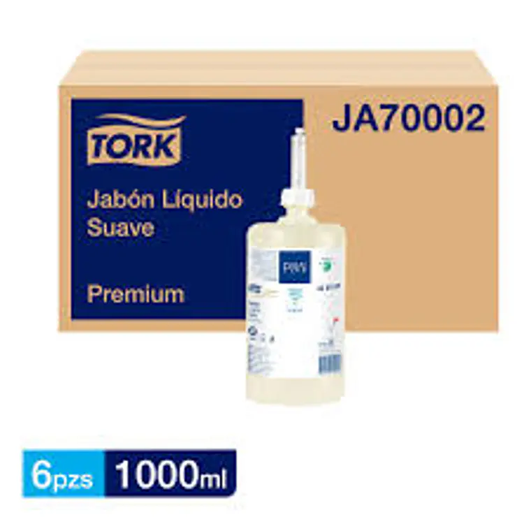TORK JABON LIQUIDO SUAVE 1000 ML CAJA 6 UNID 1