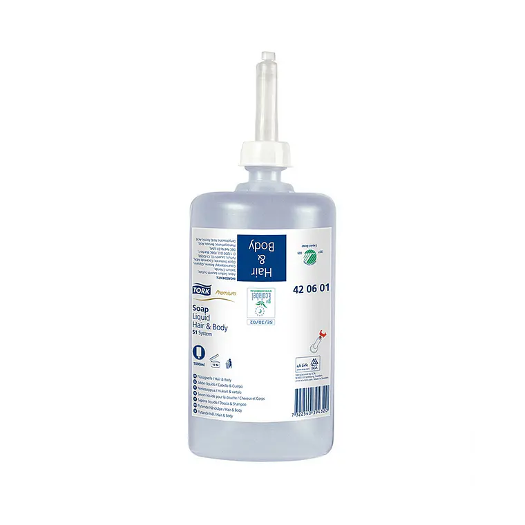 TORK JABON LIQUIDO HAIR Y BODY 1000 ML UNID 1