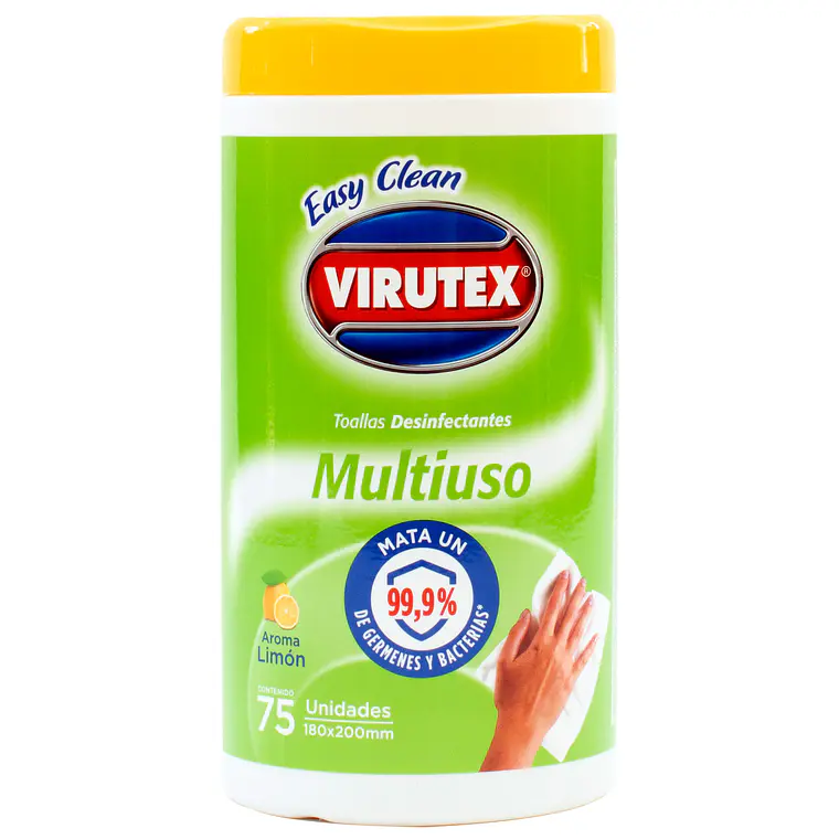 TOALLAS DESINFECTANTESMULTIUSO 75U - EASY CLEAN VTX 1
