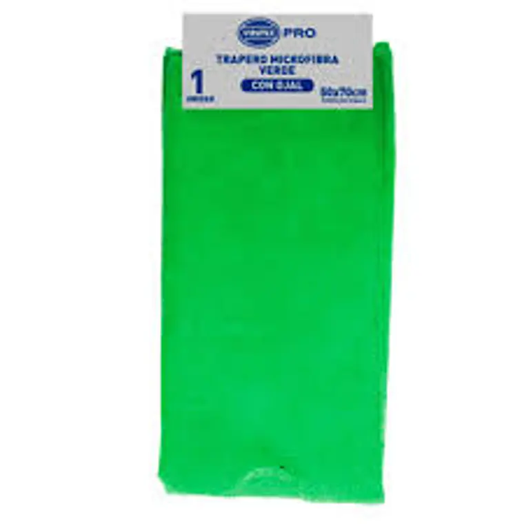 TRAPERO MICROFIBRA COJAL 50X70 VERDE VIRUTEX 1