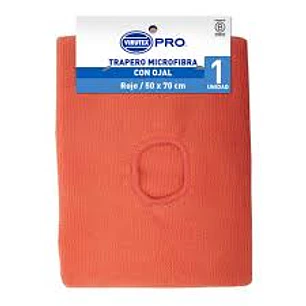 TRAPERO MICROFIBRA COJAL 50X70 ROJO VIRUTEX