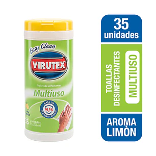 PAÑOS DESINFECTANTES MULTIUSO 35U - EASY CLEAN VTX
