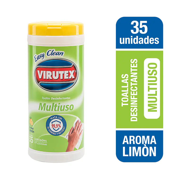 PAÑOS DESINFECTANTES MULTIUSO 35U - EASY CLEAN VTX 1
