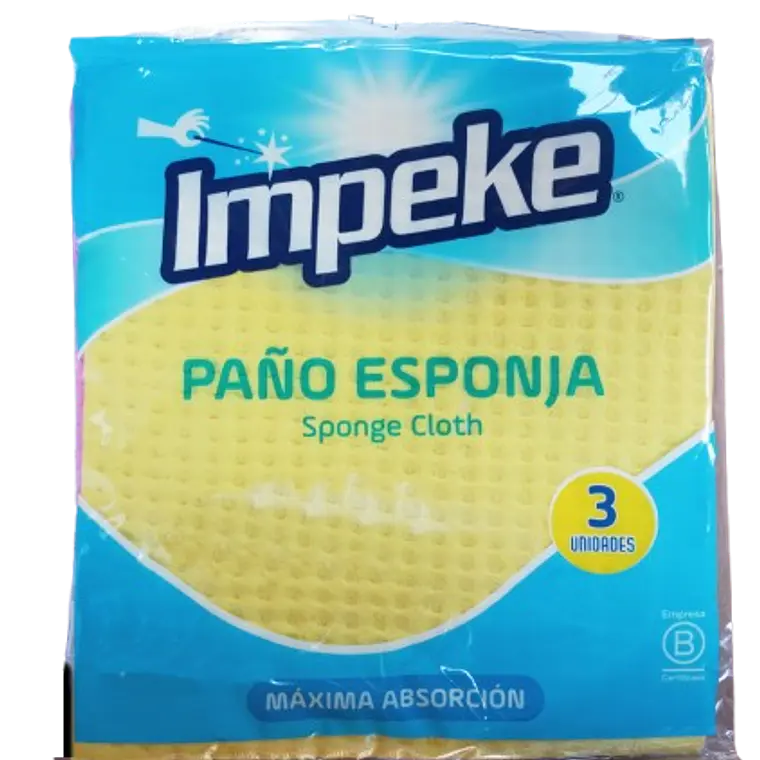PAÑO ESPONJA X 3 UNID - IMPEKE 1