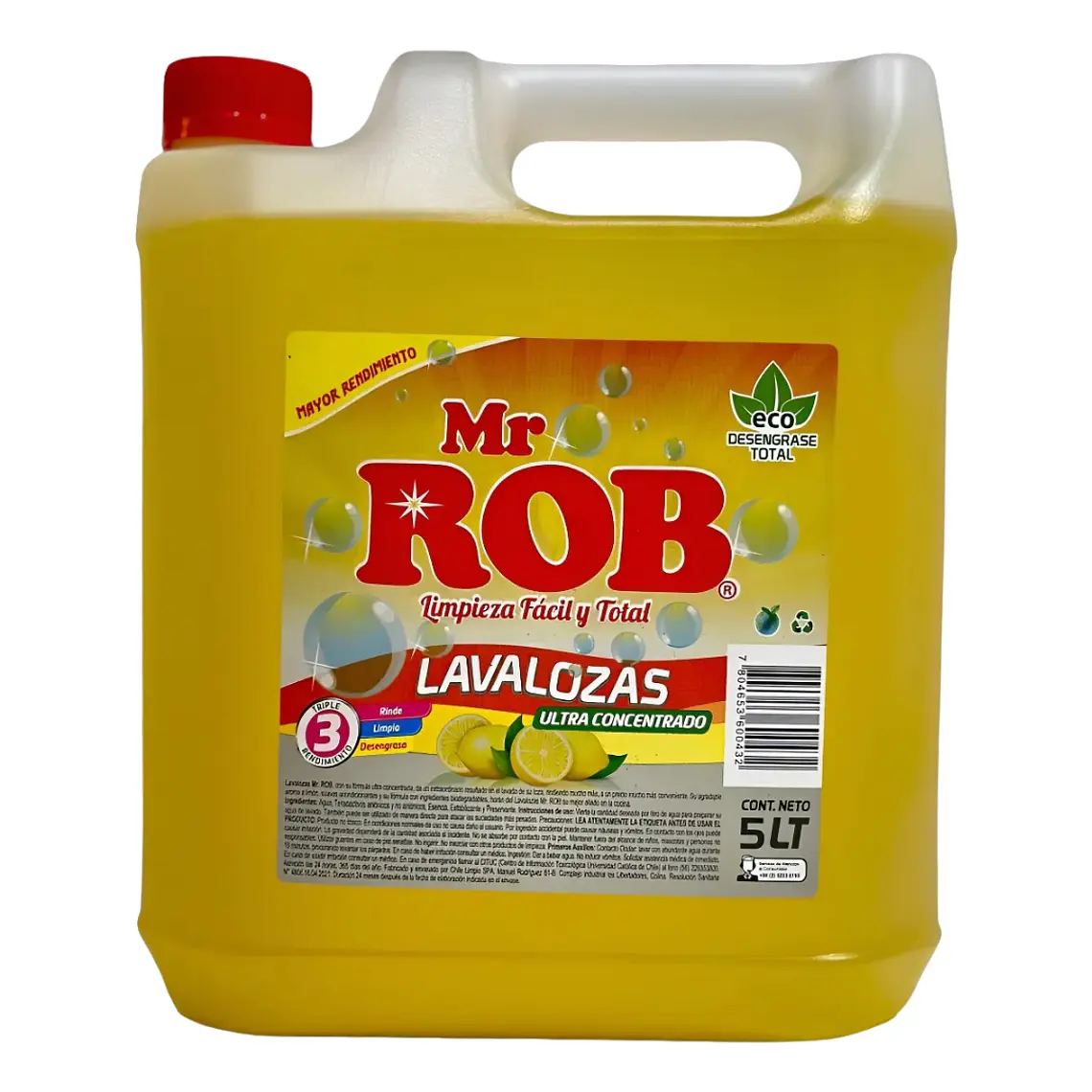 LAVALOZA CONCENTRADO MR. ROB AMARILLO 5000 ML 1