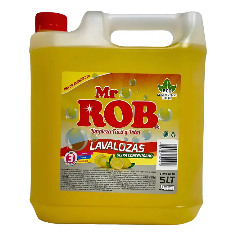 LAVALOZA CONCENTRADO MR. ROB AMARILLO 5000 ML 1