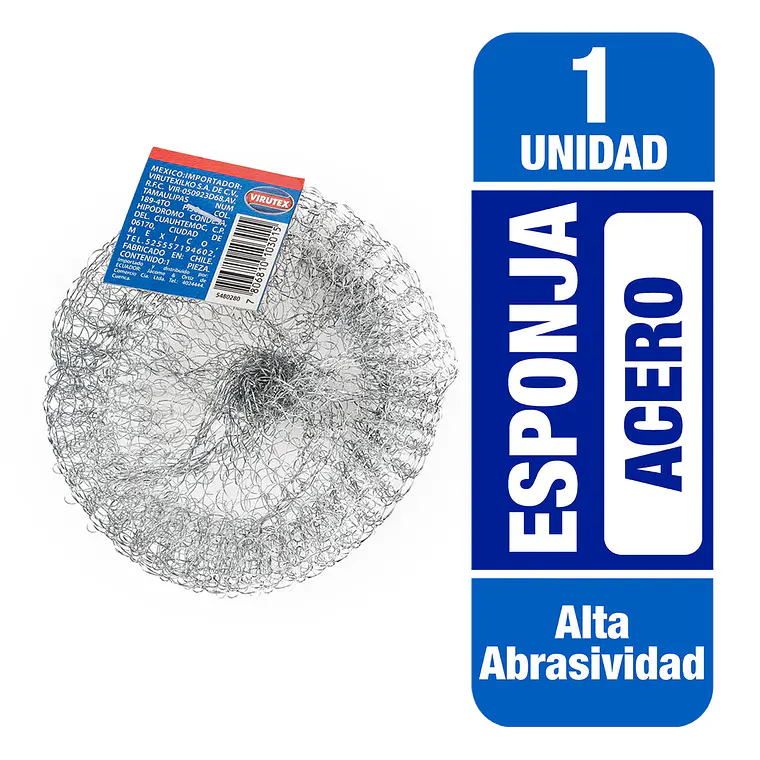ESPONJA ACERO - CLASICA VTX 1