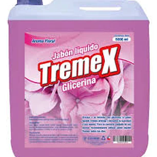 JABON LIQUIDO TREMEX AROMA FLORAL 5 LT