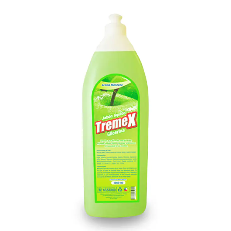JABON LIQUIDO TREMEX AROMA MANZANA 1LT 1