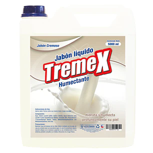 JABON LIQUIDO TREMEX HUMECTANTE CREMOSO 5 LTS