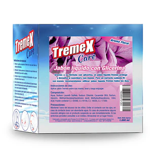 JABON LIQ. TREMEX CARE SACHET AROMA FLORAL 1 LT