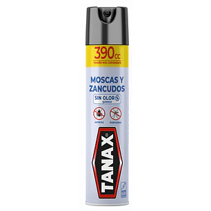INSECTICIDA TANAX AEROSOL  MOSCAS Y ZANCUDOS 390CC UNIDAD