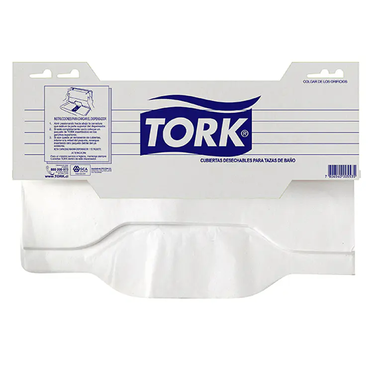 CUBIERTAS DESECHABLES PARA TAZAS DE BAÑO TORK 12 PQ DE 125 HJS 1