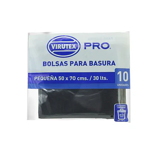 BOLSAS DE BASURA PLANA 50x70 CM 10U - VTX PRO