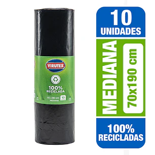 BOLSAS DE BASURA BIOROLLO 70 X 90 10 UN VTX