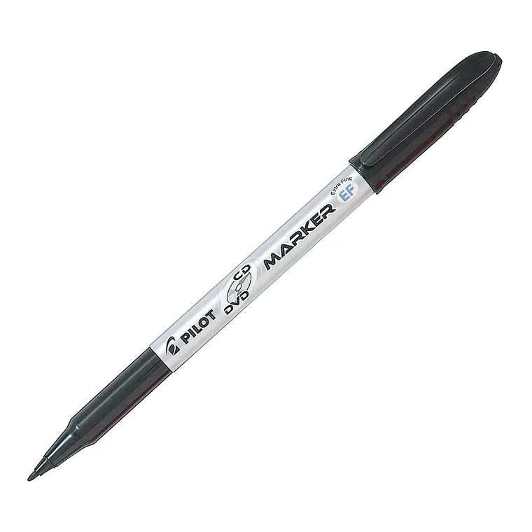 Marcador Cd+Dvd Extra Fino Negro Pilot 1
