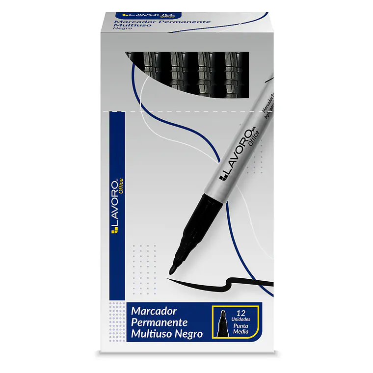 Marcador Multiuso Pta Media Negro Fultons 1