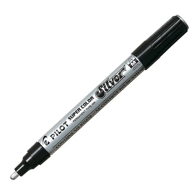 Marcador Oleo Plateado Medio Pilot 1